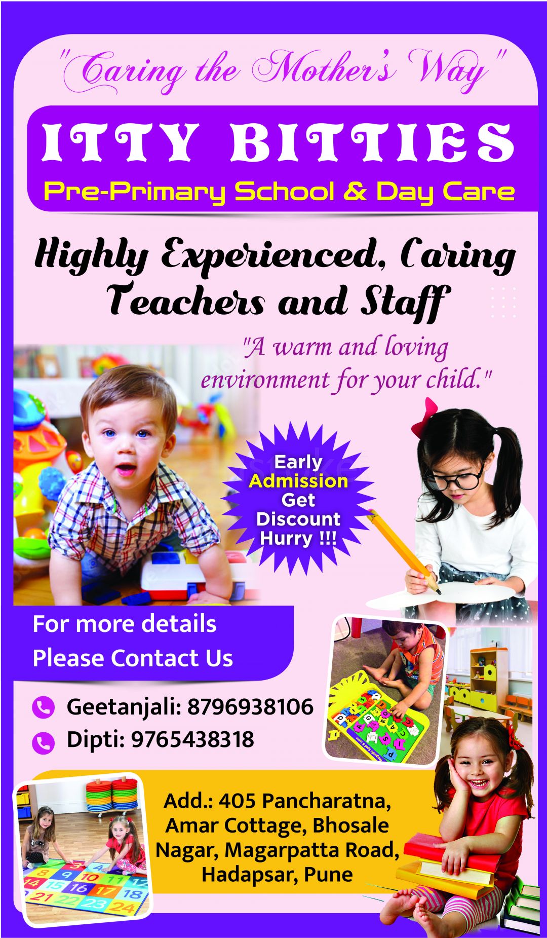  Itty Bitties Day Care and Pre Primary School Bhosale Nagar