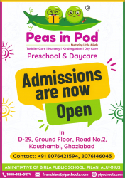 Pre schools, Playschools schools in Vaishali Sector 1, Ghaziabad, Peas in Pod Preschool & Daycare, D-29 ROAD NO.2 KAUSHAMBI, KAUSHAMBI, Ghaziabad