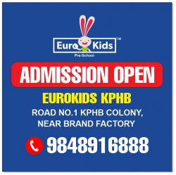 Pre School near Kukatpally, Hyderabad, Eurokids KPHB, 15-25-558, Rd Number 1, Kukatpally Housing Board Colony, Kukatpally, Hyderabad, Telangana 500085, KPHB Colony, Hyderabad