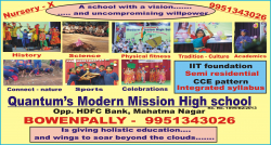 Quantums Modern Mission High School, Bapuji Nagar,Bowenpally, Hyderabad