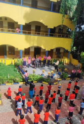 New Excellent English Primary & High School, Mitganahalli,Bellahalli, Bengaluru