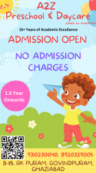 Playway Play schools in Ghaziabad, A2Z Preschool & Daycare, B-115, RK Puram, Madhuban Bapudham Road, Govind Puram, Govind Puram, Ghaziabad