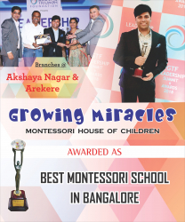 Pre School near Bannerghatta Main Road, Bangalore, growing miracles, No.75,1st cross,panduranga nagar , bannerghatta road, Sahyadri Layout,Panduranga Nagar, Bengaluru