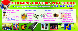 Pre schools, Playschools schools in Kandigai, Chennai, Blooming Daffodils Kolathur, No.137, 2nd Cross Rd, Rajiv Gandhi Nagar, Teachers's Colony, Lakshmipuram, Chennai, Tamil Nadu 600099, Teachers Guild Colony,Kolathur, Chennai