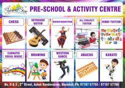 Pre schools, Playschools schools in Poonamallee High Road, Chennai, Shining Star PreSchool, 2 & 3, 2nd Main road, Ashok Nandavanam Noombal, (Oil Mill Road) Ayyapanthangal Extension Near Maha Super Market , Park & Vinayakar Temple, Ayyapanthangal Extension, Chennai