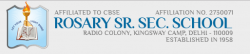 Schools in Adarsh Nagar, Delhi, Rosary Senior Secondary School, Radio Colony,Kingsway Camp, Kingsway Camp, Delhi