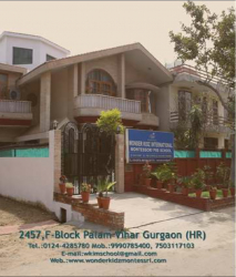 Pre schools, Playschools schools in DLF Phase 3, Gurgaon, WONDERKIDZ INTERNATIONAL MONTESSORI, F  2457, DLF PHASE 3, NEAR COLOMBIA ASIA HOSPITAL, DLF Phase 3,Sector 24, Gurugram
