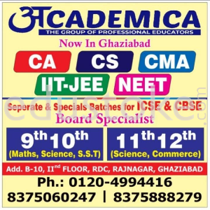Ghaziabad No.1 NEET | JEE | CUCET Coaching Classes - Academica Classes